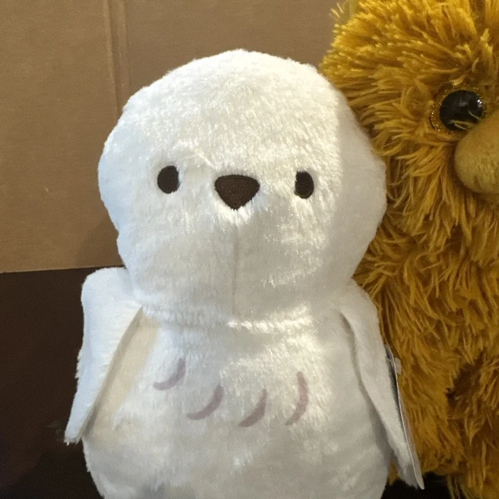 Harry Potter Crookshanks Cat & Hedwig Owl Plush Set NWT